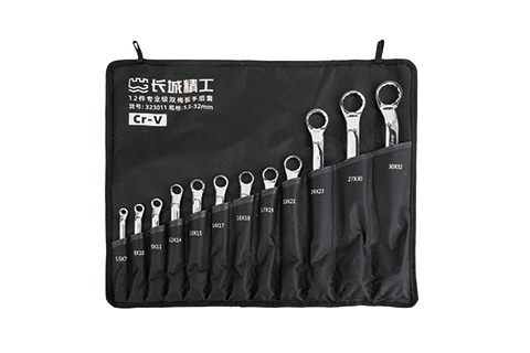 12 件專業(yè)級雙梅扳手組套